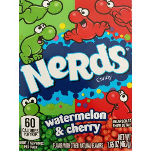 NERDS arbuusi- ja kirsimaitselised kommid 46,7g | Multum