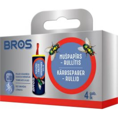 BROS kärbsepaber rullides 4 tk | Multum