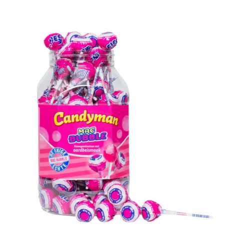 CANDYMAN Mac Bubble Strawberry pulgakommid 15g | Multum
