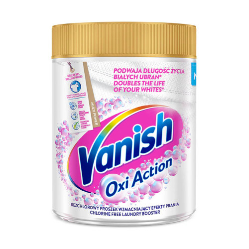 VANISH Oxi Action Gold White plekieemalduspulber valgele pesule 470g | Multum