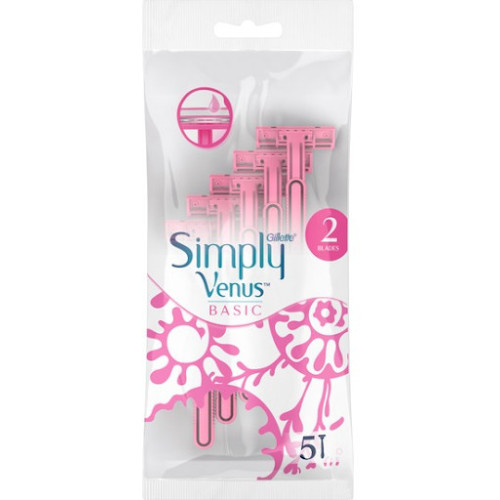 GILLETTE Simply Venus 2 ühekordsed pardlid 5 tk | Multum