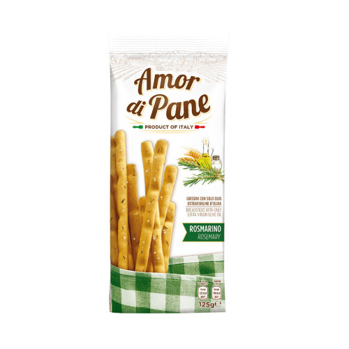 AMORE DI PANE Grissini leivavardad Rosmarino 125g | Multum