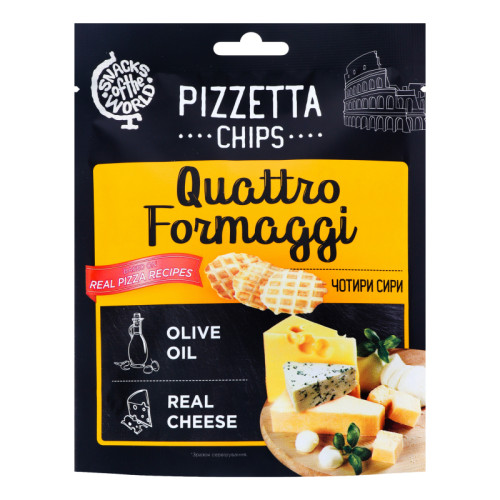 PIZZETTA LAASTUD Quattro Formaggi leivasnäkk 70g | Multum