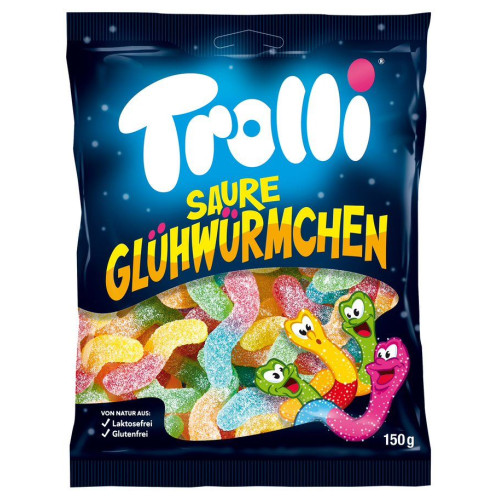 TROLLI Saure Glühwürmchen tarretisekommid 150g | Multum