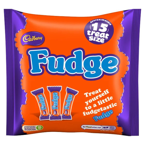 CADBURY fudge piimašokolaaditahvlid (15) 202g | Multum