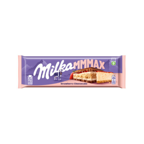 MILKA Srawberry juustukoogi šokolaaditahvel 300g | Multum