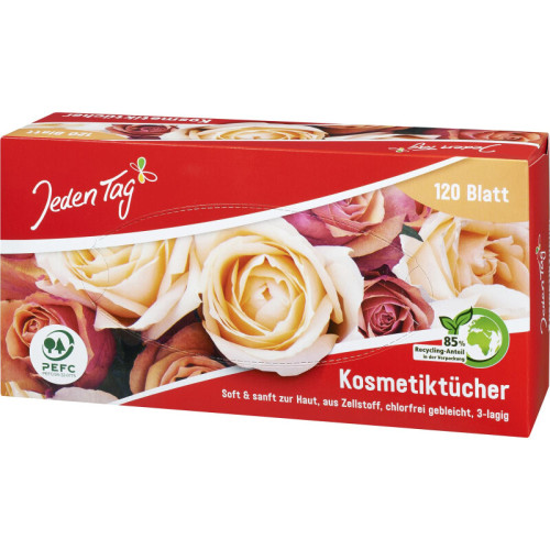 JEDEN TAG 3-kihilised kosmeetilised salvrätikud 120tk | Multum
