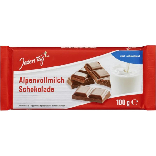 JEDEN TAG piimašokolaaditahvel 100g | Multum
