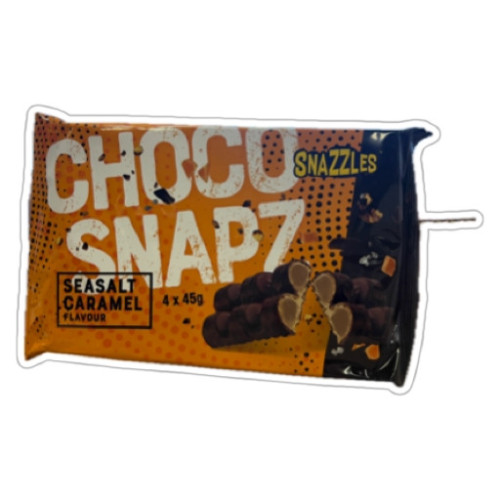 SNAZZLES Choco Snapz vahvlibaarid soolase karamellitäidisega 180g | Multum