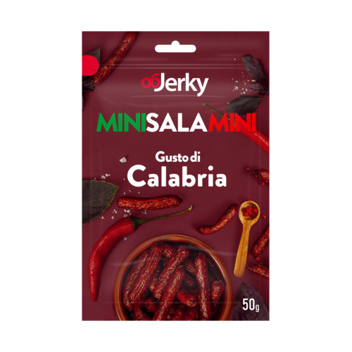 OBJERKY MiniSalami Calabria Sealiha ja veiseliha vürtsikad vorstid 50g | Multum