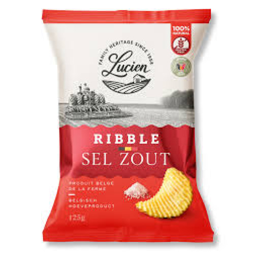 Lucien Ribble kartulikrõpsud, soolaga 125g | Multum