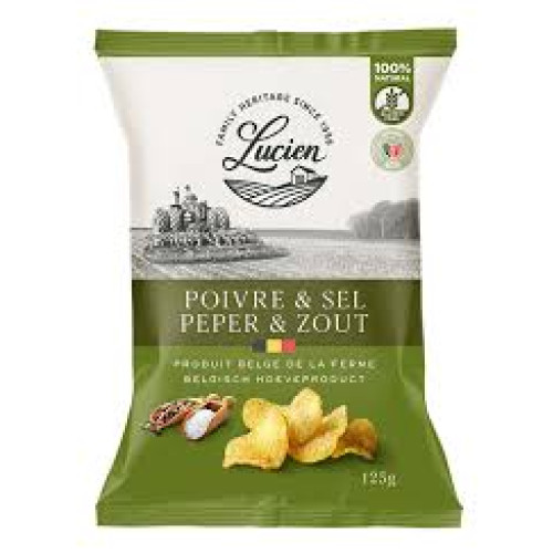 Lucien Classic kartulikrõpsud pipra ja soolaga 125g | Multum