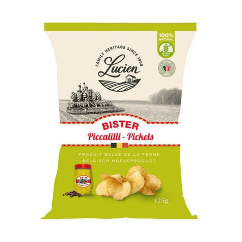 Lucien Classic marineeritud kurgi maitsega kartulikrõpsud 125g | Multum