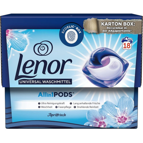 LENOR Universal 3in1 Aprilfrisch pesukapslid 18tk | Multum