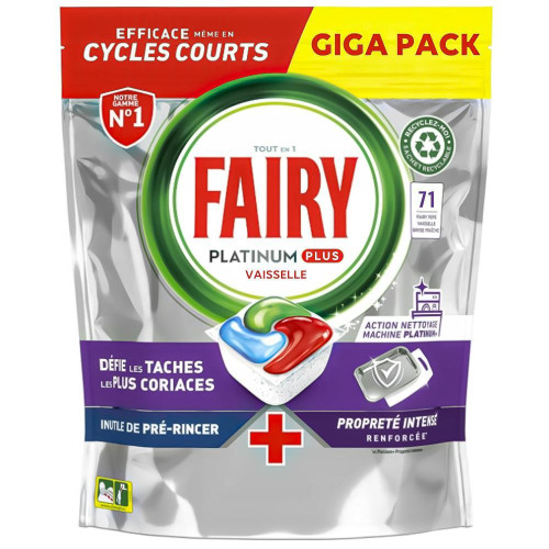 FAIRY Platinum originaalsed nõudepesukapslid 71tk | Multum