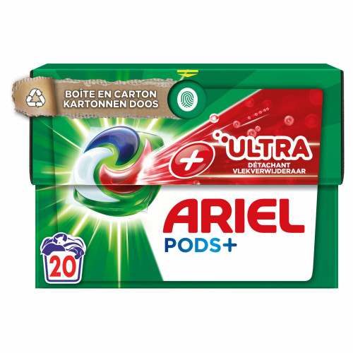 ARIEL All in 1 Ultra plekieemaldaja pesukapslid 20tk | Multum