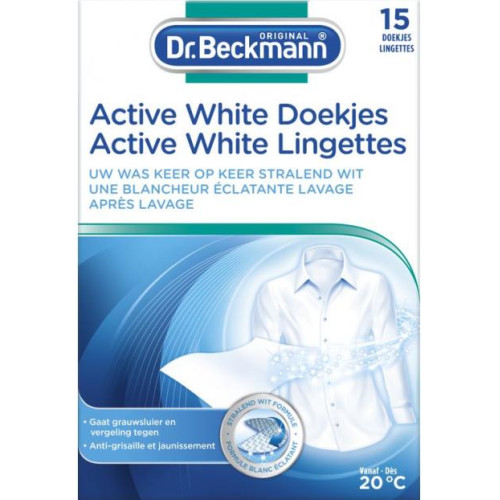 DR. BECKMANN Active-White pesupleegitussalvrätikud 15tk | Multum