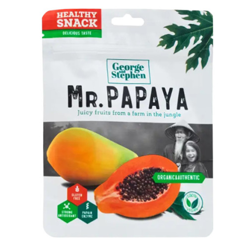 GEORGE & STEPHEN Mr.Papaya, kuivatatud papaia, tükid 50g | Multum