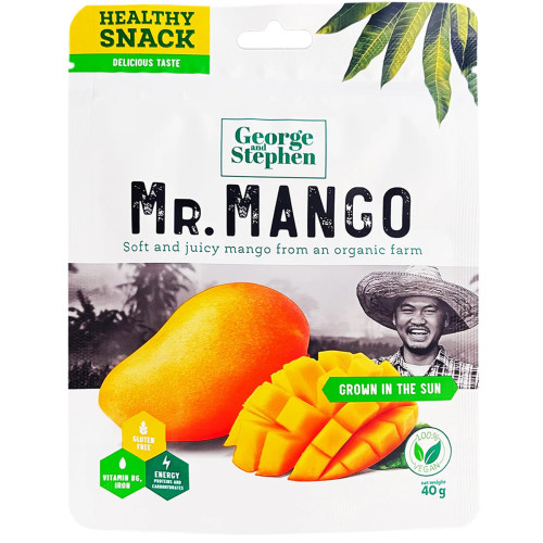 GEORGE & STEPHEN Mr.Mango, kuivatatud mango, viilutatud 40g | Multum