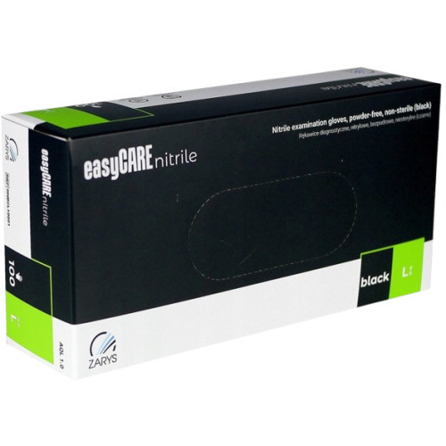 EASYCARE Nitriilpuudrivabad kindad, must, L, 100tk | Multum