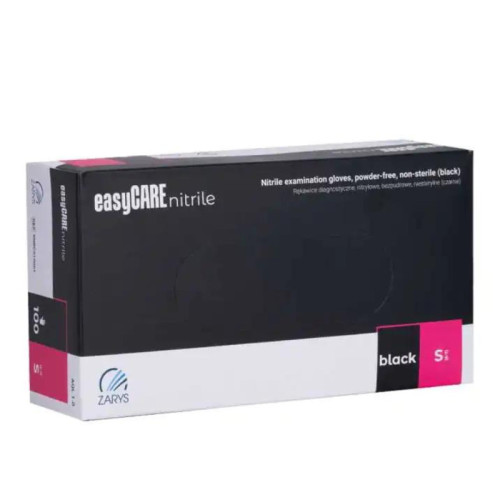 EASYCARE Nitriilpuudrivabad kindad, must, S, 100tk | Multum