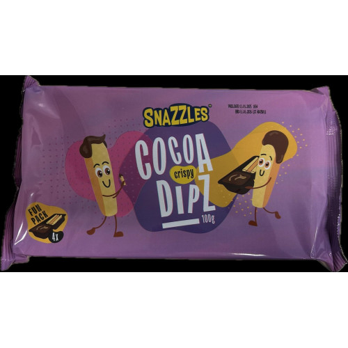 SNAZZLES Choco Dippers leivapulgad šokolaadikreemiga 100g | Multum