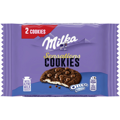 MILKA Oreo Cookie Sensations, täidisega küpsised (2) 52g | Multum