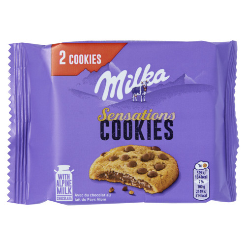 MILKA Cookie Sensations, küpsised täidisega (2) 52g | Multum