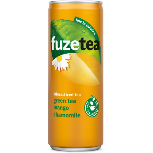 FUZE TEA Mango kummeli roheline jäätee, purk 330ml | Multum
