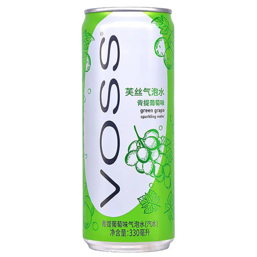 VOSS Sakura rohelise viinamarja gaseeritud vesi 330ml | Multum