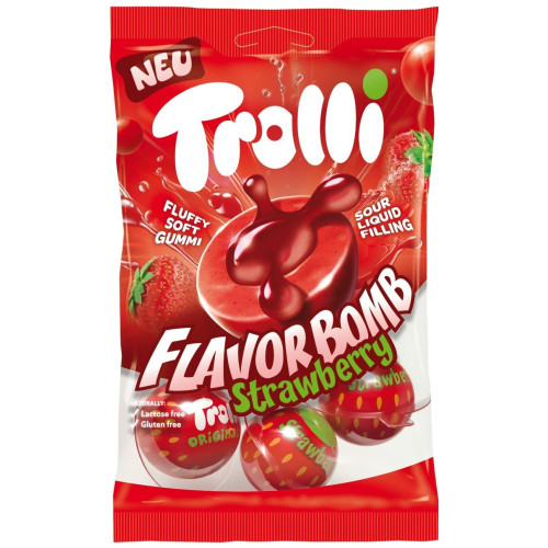 TROLLI Maitsepomm Maasika Želee Komm 75g | Multum