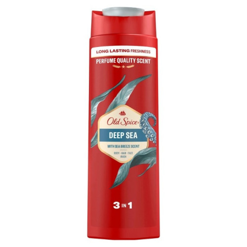 OLD SPICE 3in1 süvamere šampoon ja dušigeel 400ml | Multum