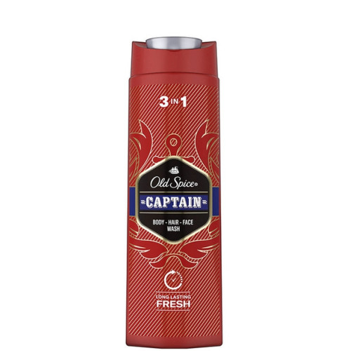 OLD SPICE 3in1 Captain šampoon ja dušigeel 400ml | Multum