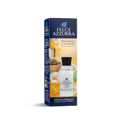 FELCE AZZURRA Valge tee & Osmanthus toalõhn pulkadega 120ml | Multum