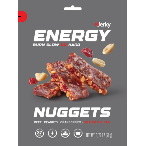 OBJERKY Energy Nuggets veiseliha, maapähklid ja jõhvikad 50g | Multum