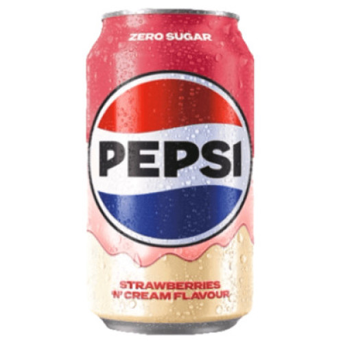 PEPSI maasikad ja koor Zero, purk 330ml | Multum