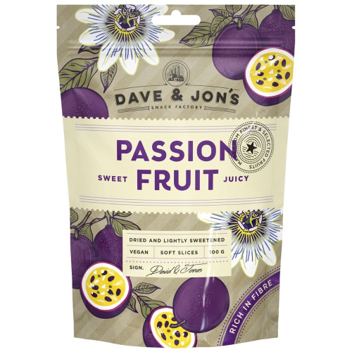 DAVE & JON'S Maracuja, kuivatatud 100g | Multum