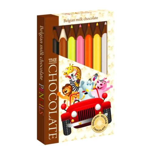 SWEET HAPPY Jeep Safari Belgia piimašokolaadipliiatsid 100g | Multum