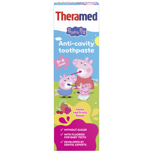 THERAMED Peppa Pig hambapasta lastele 0-6g marjamaitseline 50ml | Multum