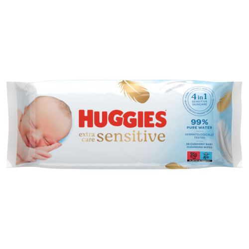 HUGGIES Extra Care Sensitive niisked salvrätikud 56tk | Multum
