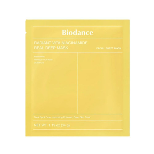 BIODANCE Radiant Vita Niacinamide mask näonahale koos niatsiinamiidiga 34g | Multum