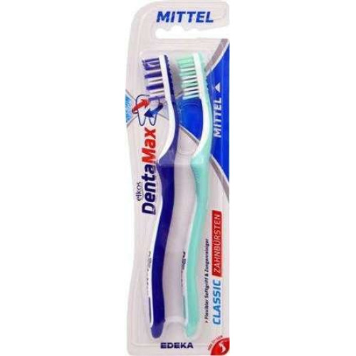 Elkos Denta Max Medium x2 keskmise kõvadusega hambaharjad | Multum