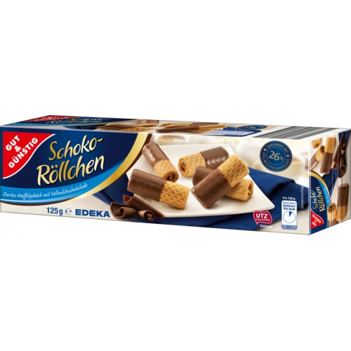 G&G Schoko-Rollchen vahvlid piimašokolaadis 125g | Multum