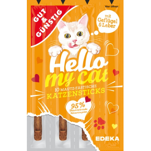 G&G Hello My Cat maiused kassidele linnuliha ja maksaga x10 50g | Multum