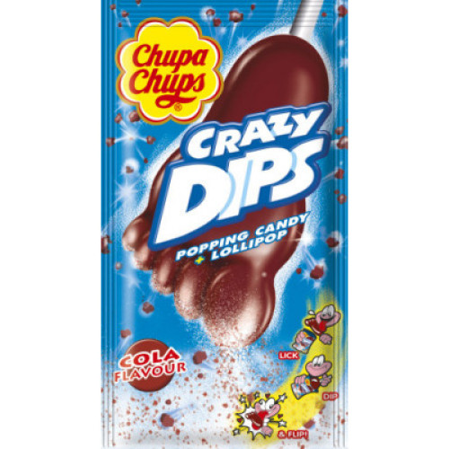 Chupa Chups Crazy Dips pulgakomm koolamaitselise pulga peal 14g | Multum