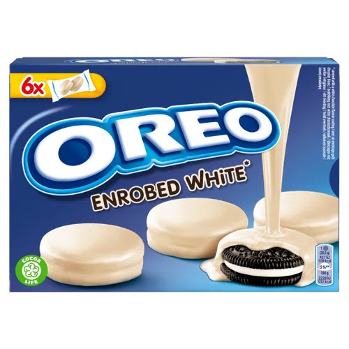 Oreo Enrobed White küpsised valge šokolaadiga x6 246g | Multum