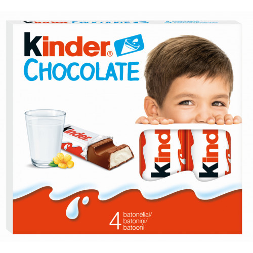 FERRERO KINDER CHOCOLATE piimašokolaaditahvlid x4 50g | Multum